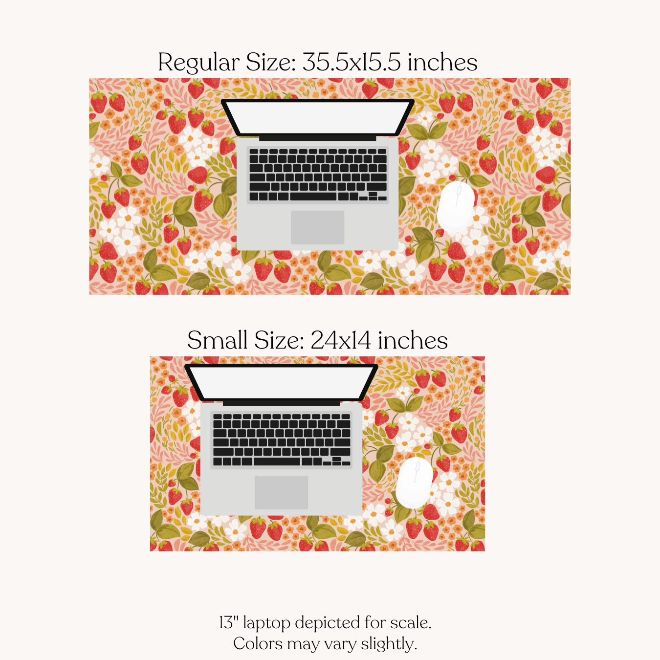 Strawberry Patch Desk Pad