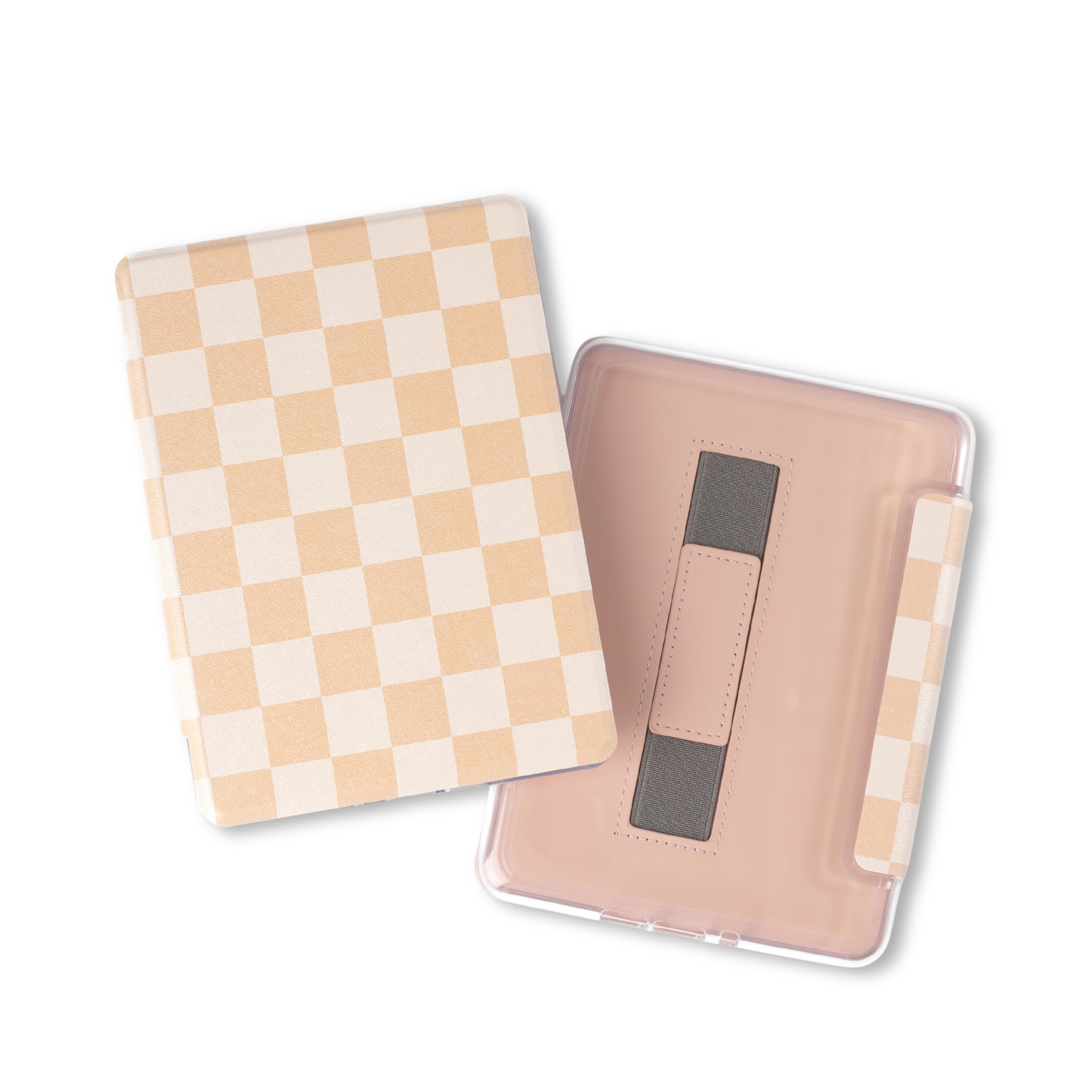 Latte Checker Clear Back Kindle Case | Bookish & Reading