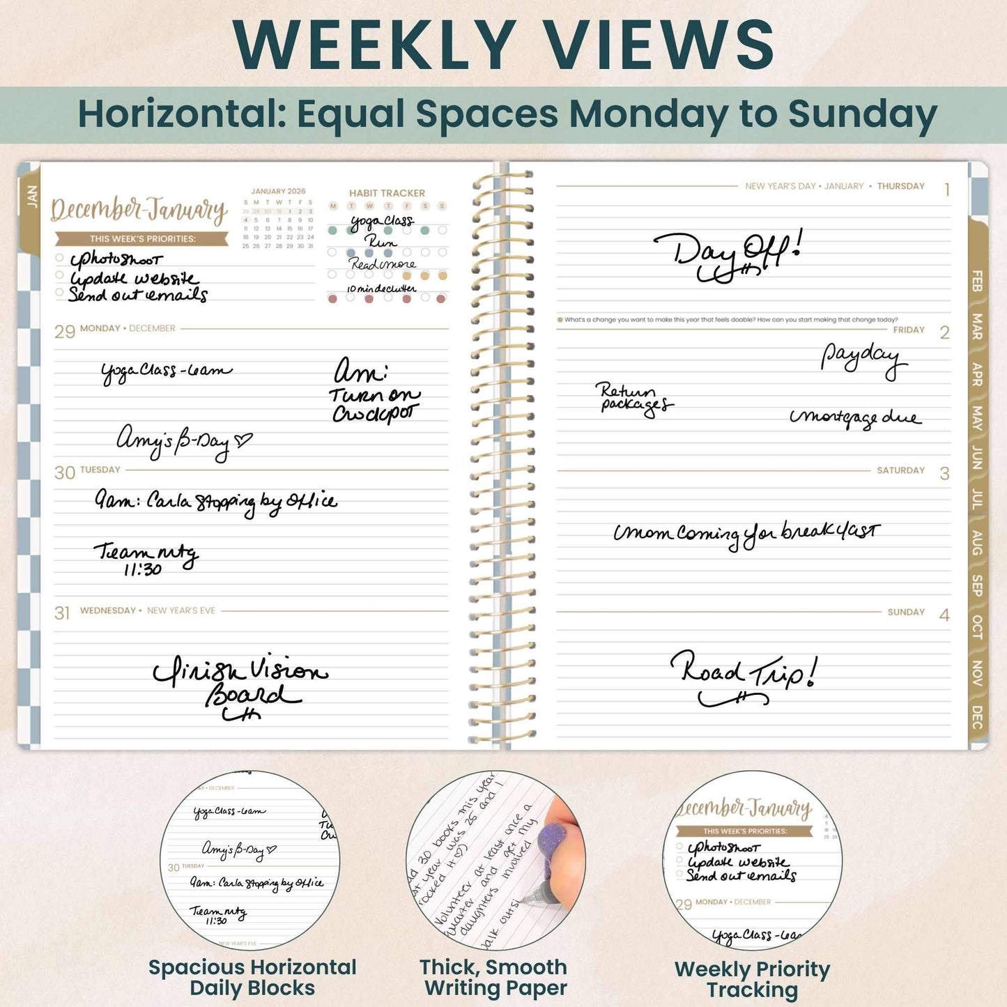 2026 Soft Cover Planner - 8.5" x 11" size