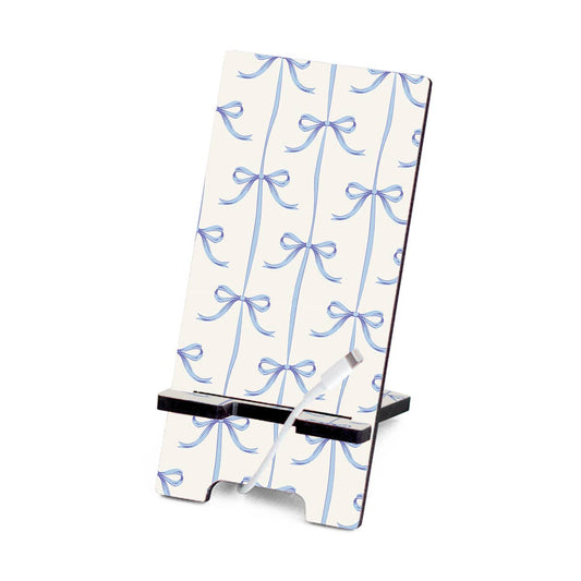 Blue Bow Phone Stand