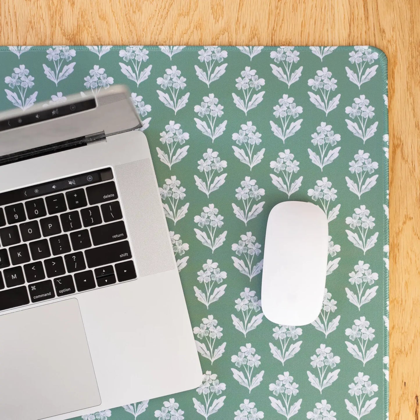 Floral Desk Pad | Office & Tech Accessories: Blue Stripes / Regular