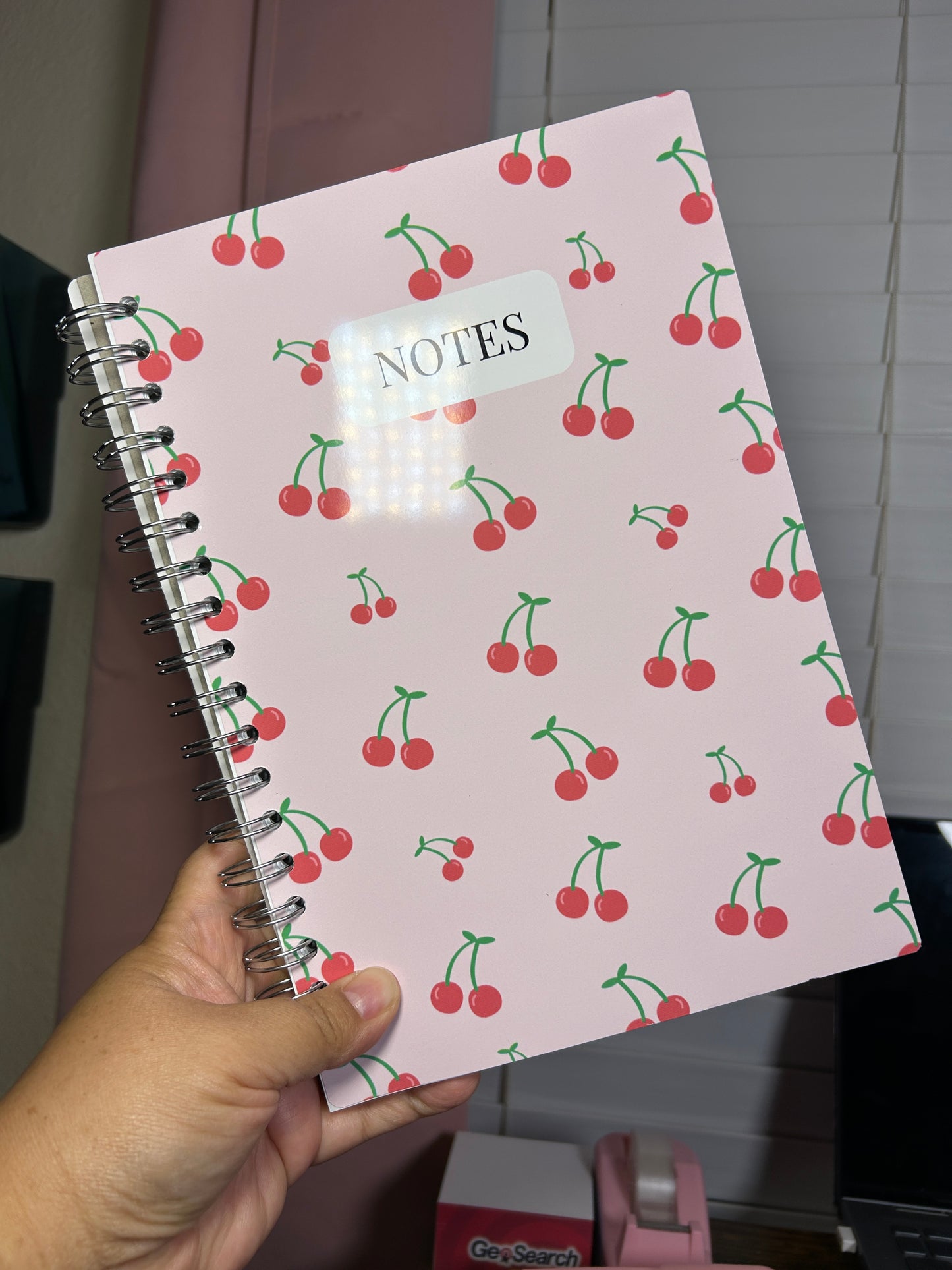 Cherry on Top | Handmade Spiral Notebook