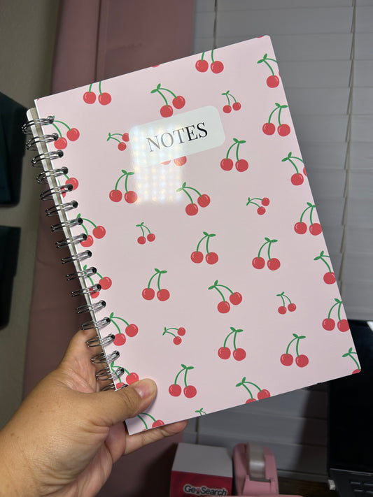 Cherry on Top | Handmade Spiral Notebook