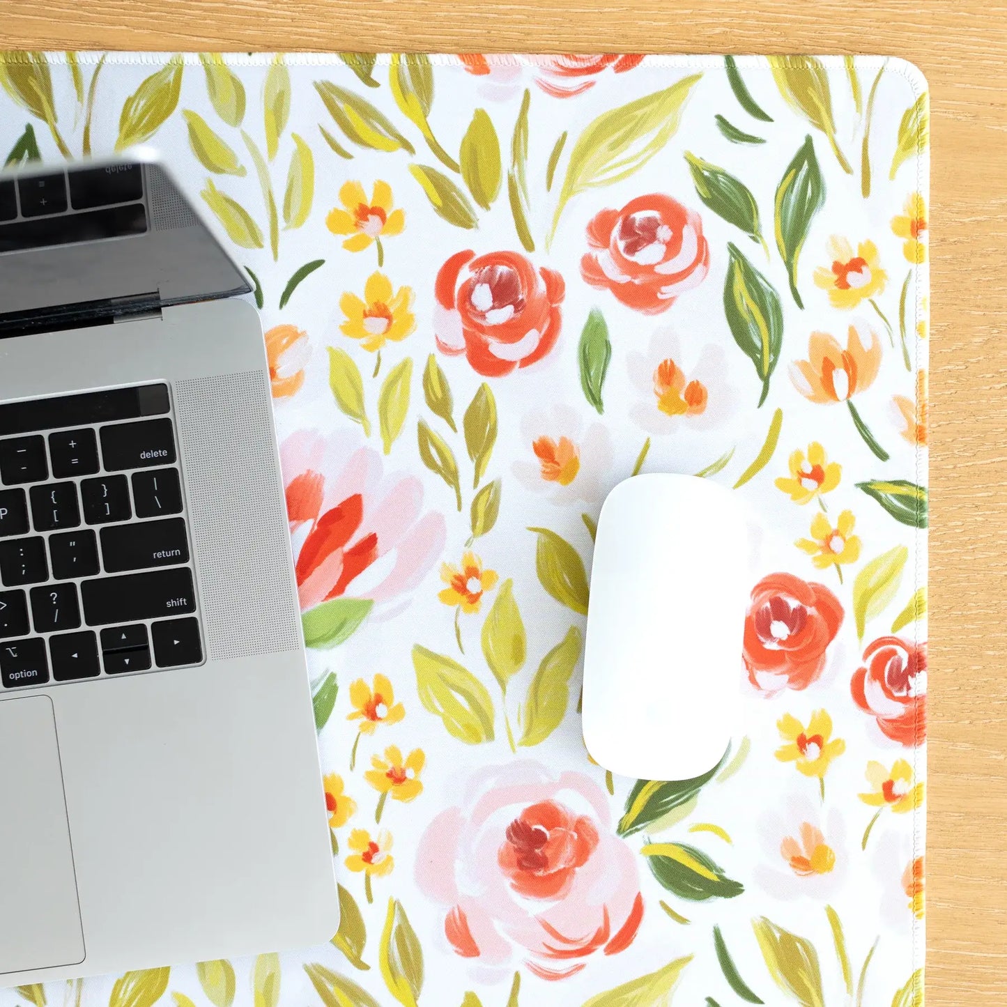 Floral Desk Pad | Office & Tech Accessories: Painted Cherries / Regular