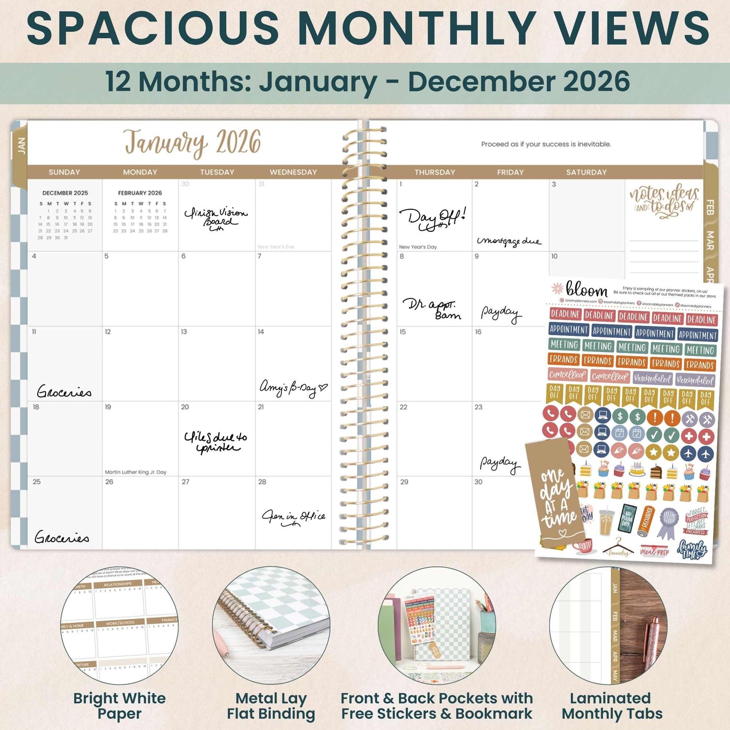 2026 Soft Cover Planner - 8.5" x 11" size