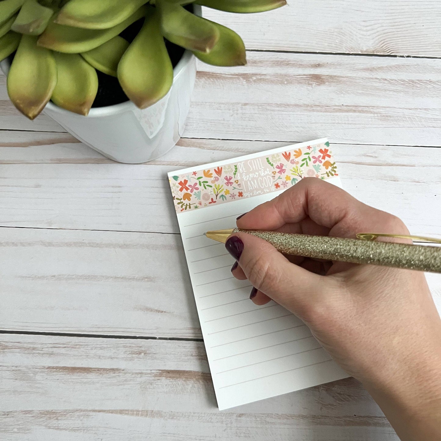 Christian notepad | Be still | Sermon notes