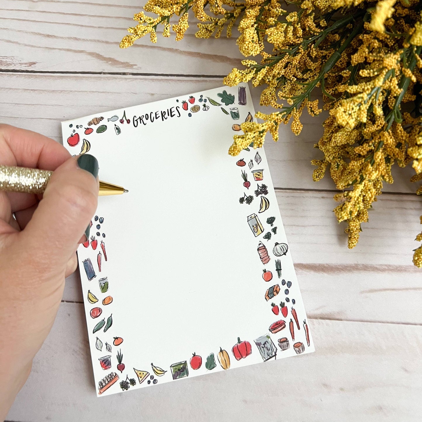 Grocery list notepad | Cute to do list notepad