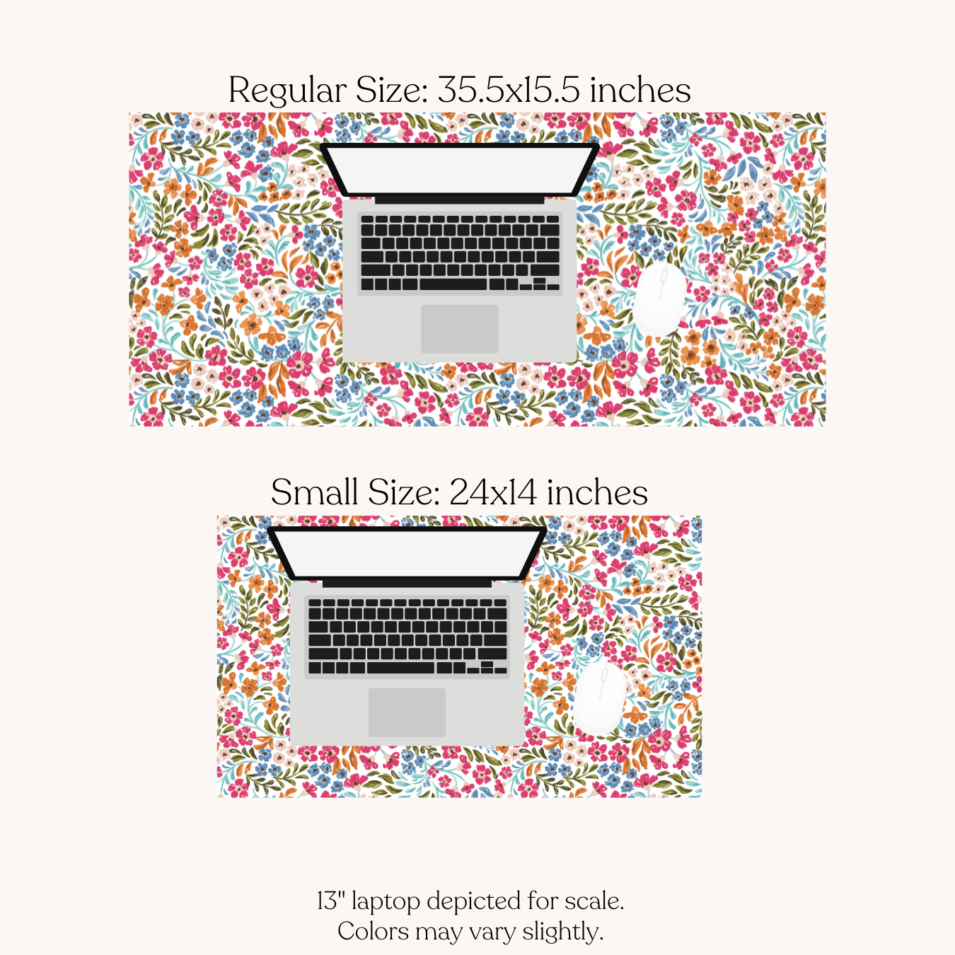 Floral Filigree Desk Pad