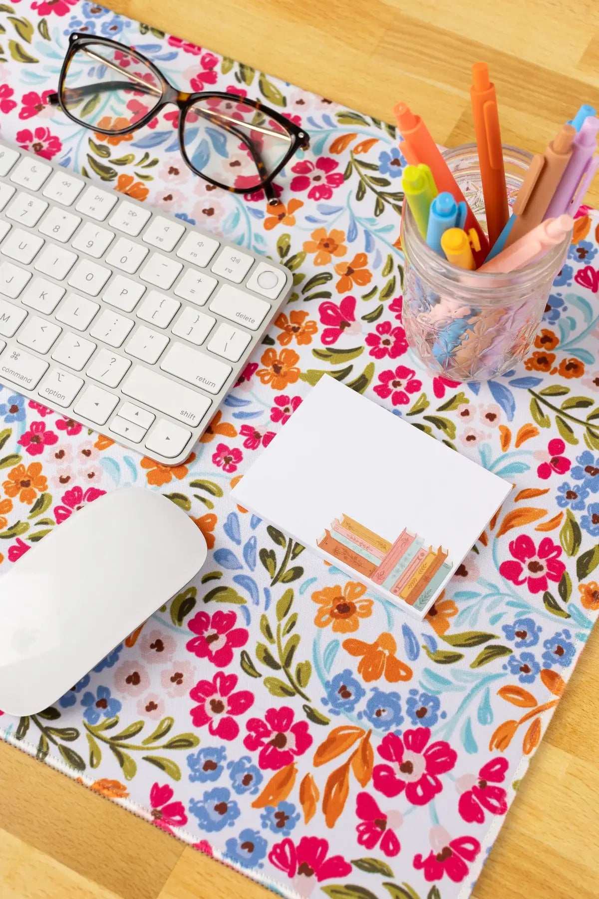 Floral Desk Pad | Office & Tech Accessories: Painted Cherries / Regular