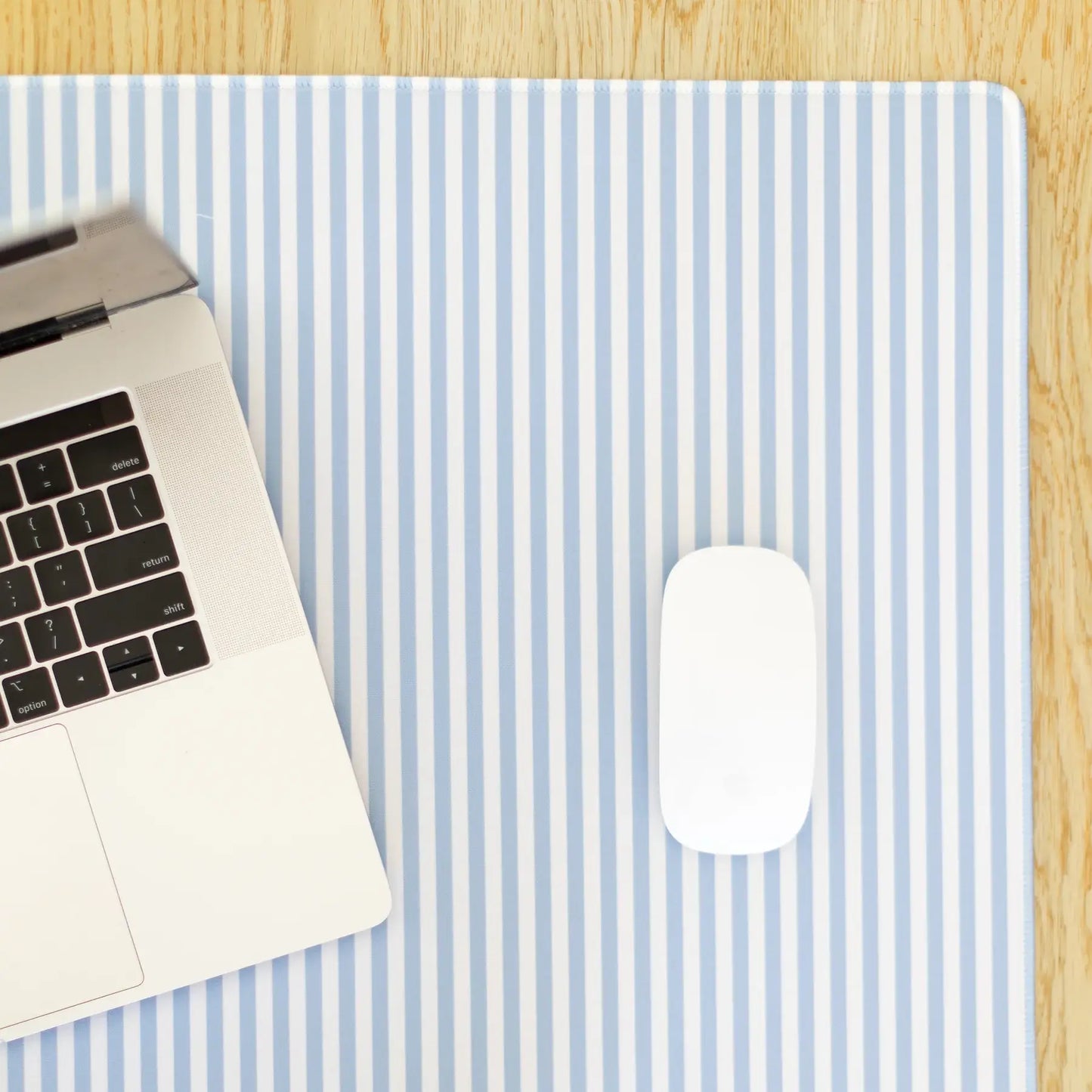 Floral Desk Pad | Office & Tech Accessories: Blue Stripes / Regular