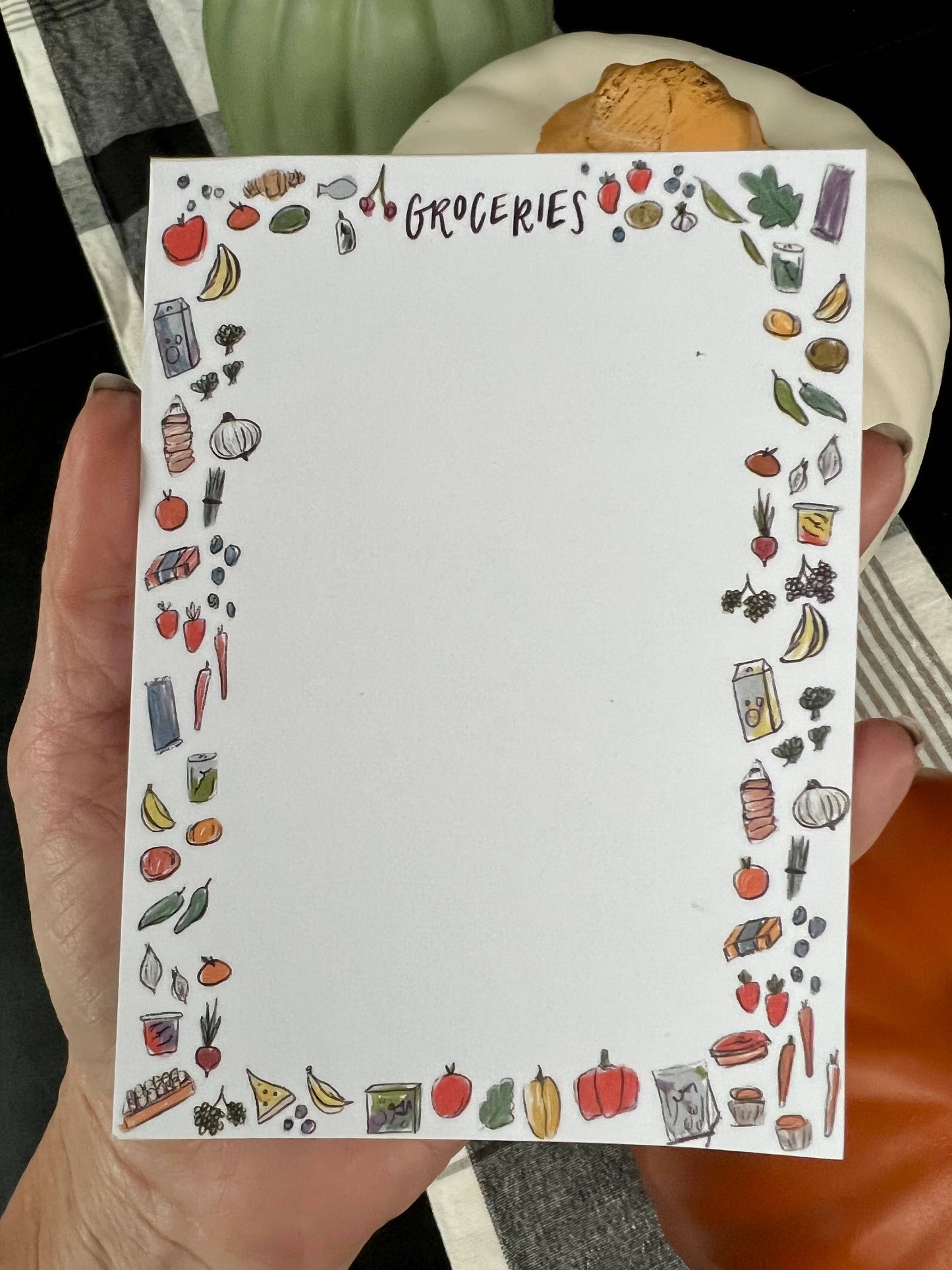 Grocery list notepad | Cute to do list notepad