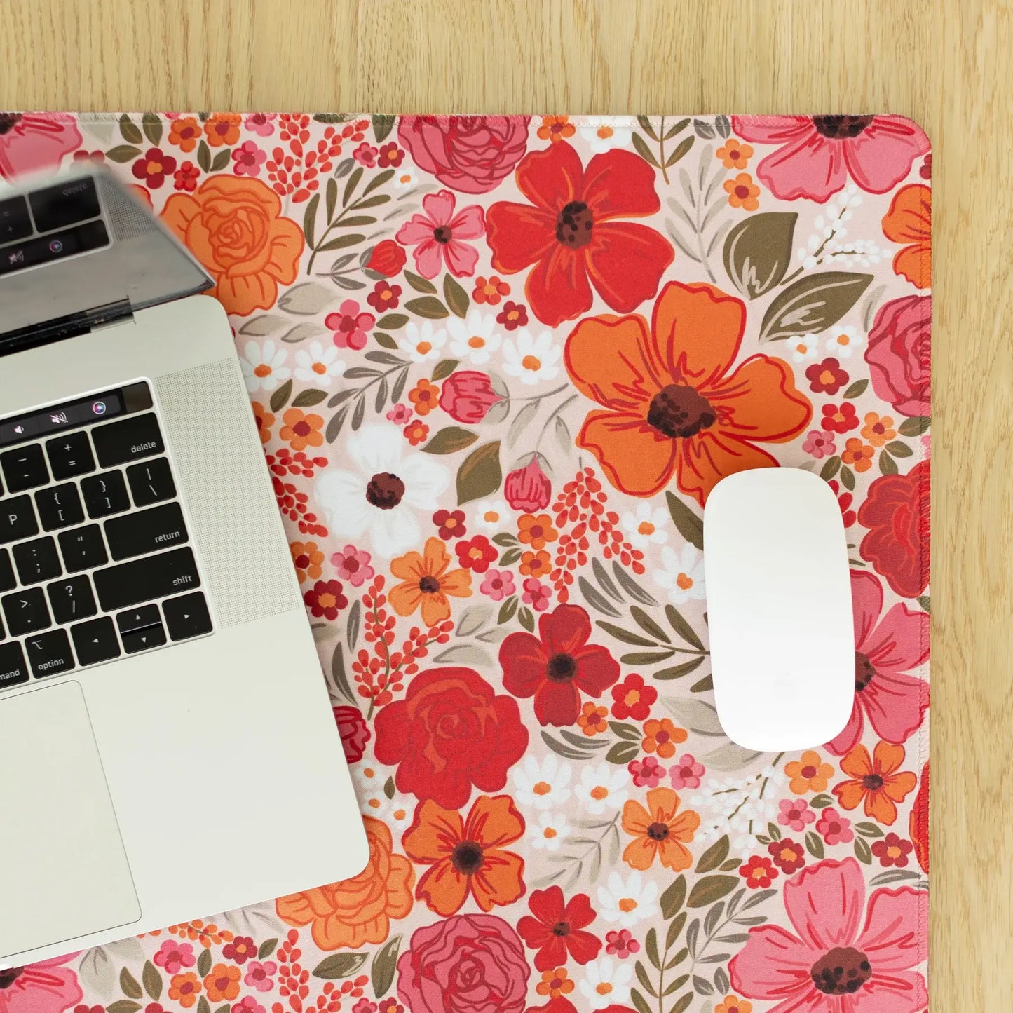 Floral Desk Pad | Office & Tech Accessories: Painted Cherries / Regular