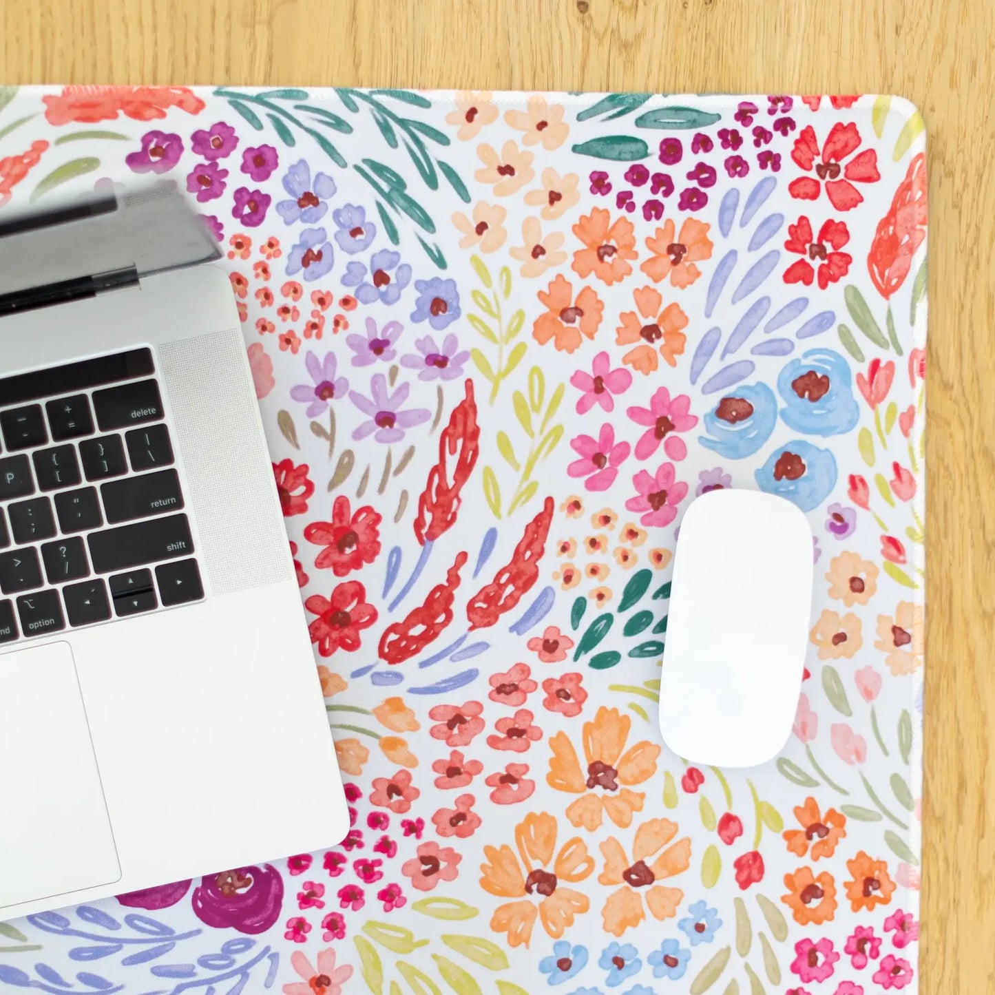 Floral Desk Pad | Office & Tech Accessories: Painted Cherries / Regular