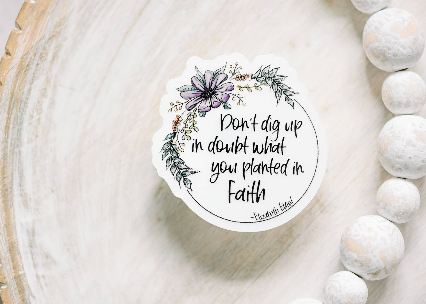 Don't Dig Up, Sticker Clear, Vinyl Sticker, 3x3 in.