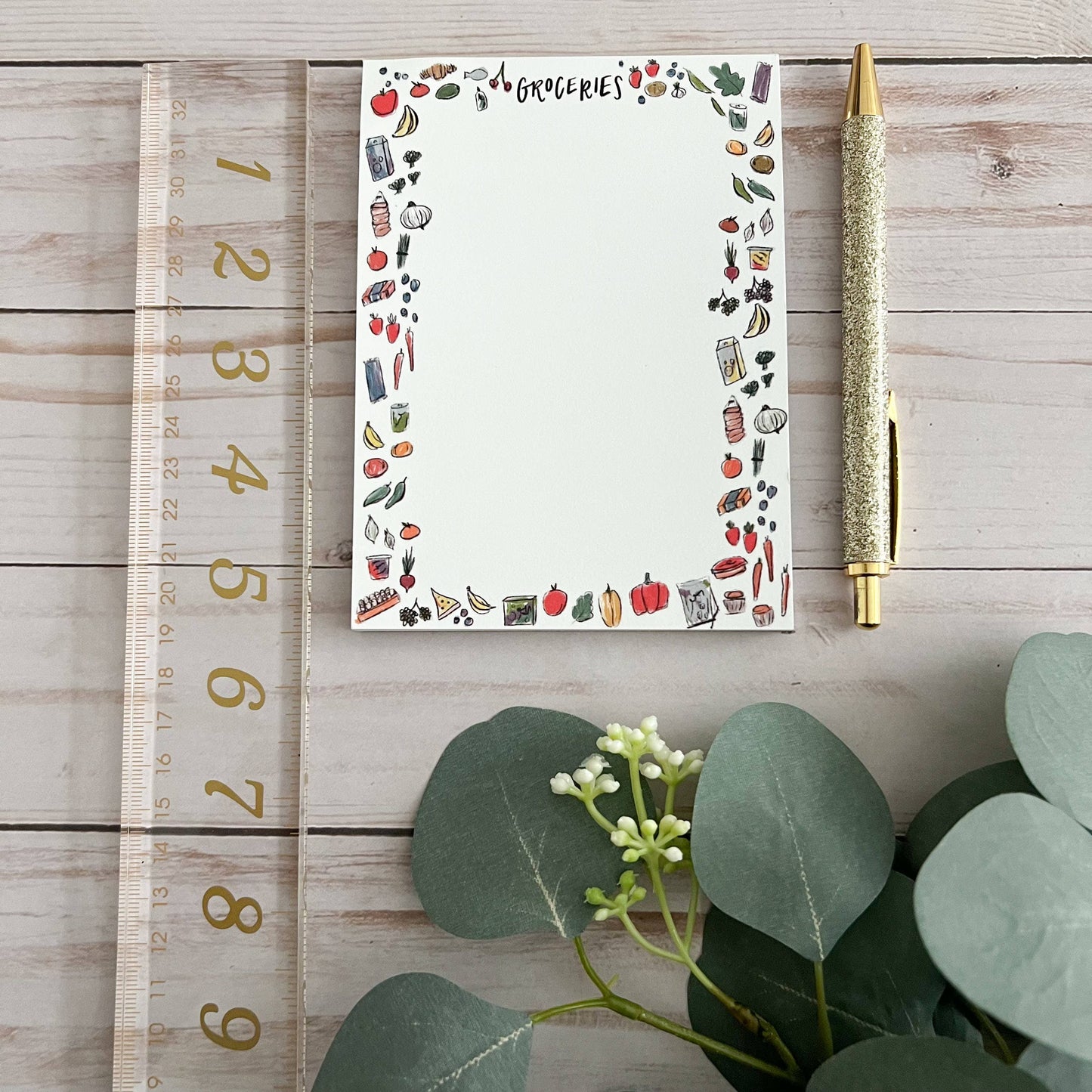Grocery list notepad | Cute to do list notepad