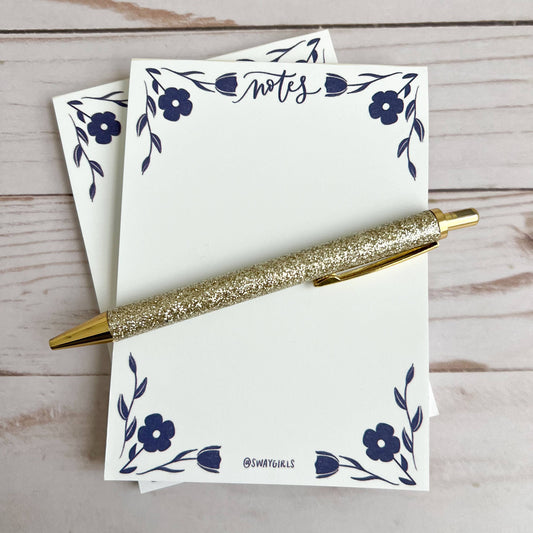 Cute to do list notepad | Handmade floral notepads
