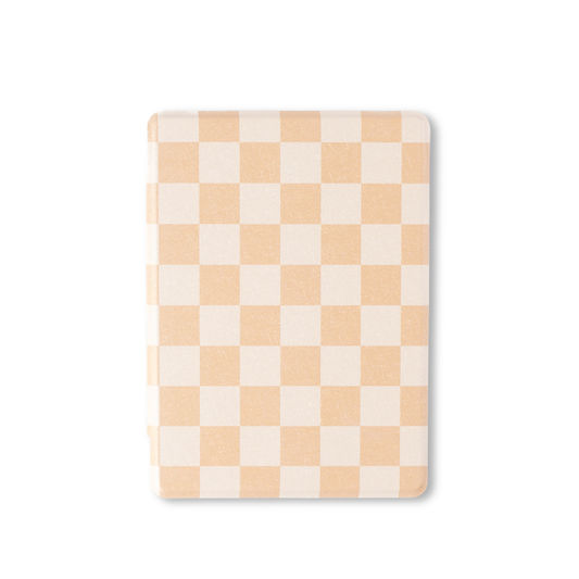 Latte Checker Clear Back Kindle Case | Bookish & Reading