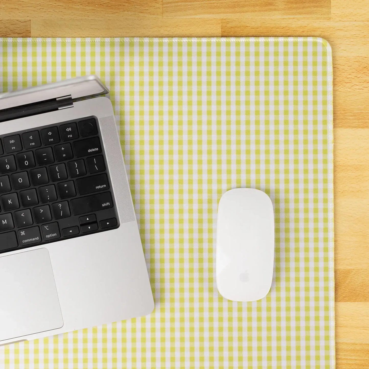 Floral Desk Pad | Office & Tech Accessories: Green Gingham / Regular