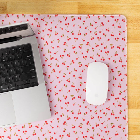 Floral Desk Pad | Office & Tech Accessories: Painted Cherries / Regular