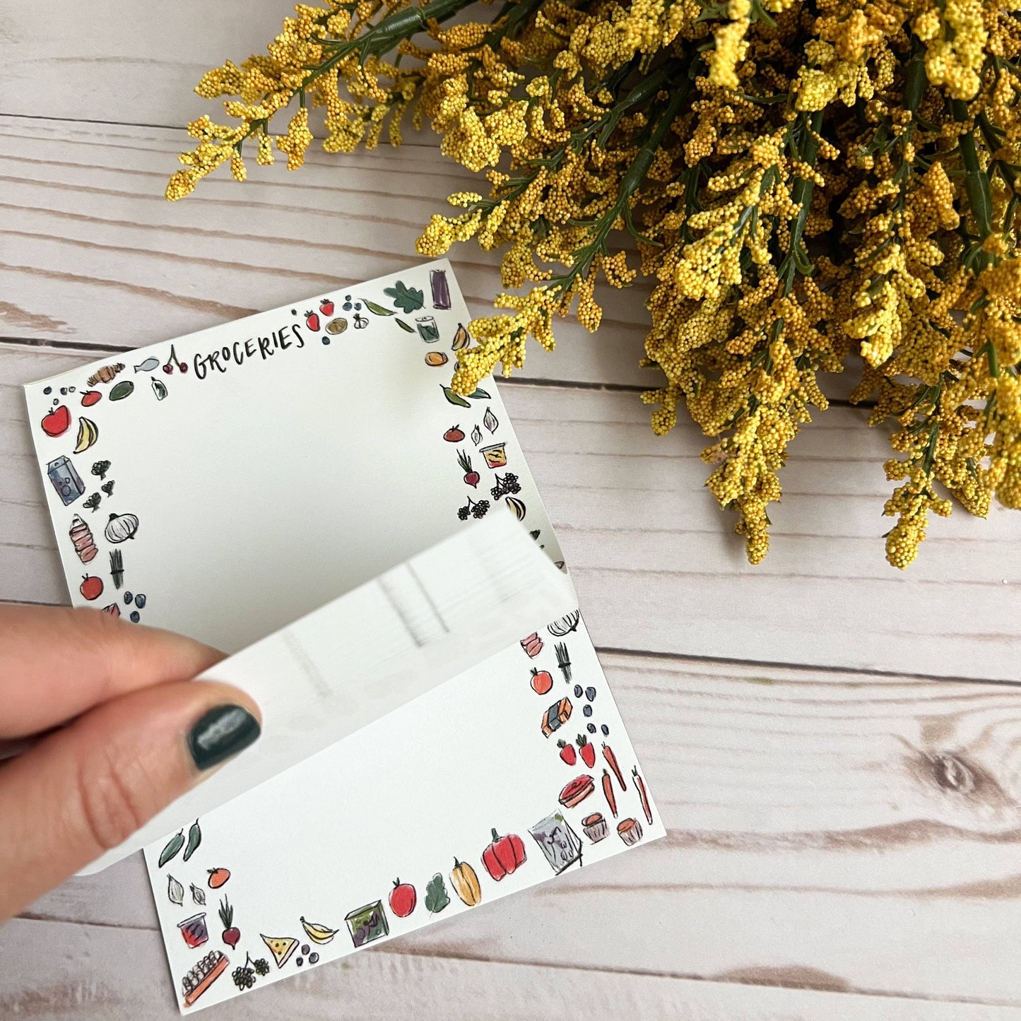 Grocery list notepad | Cute to do list notepad