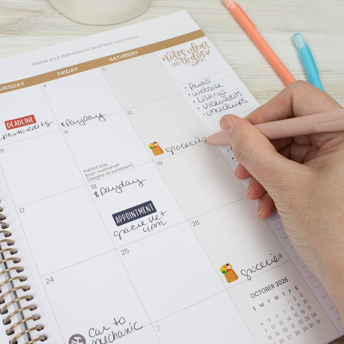 2026 Soft Cover Planner - 8.5" x 11" size