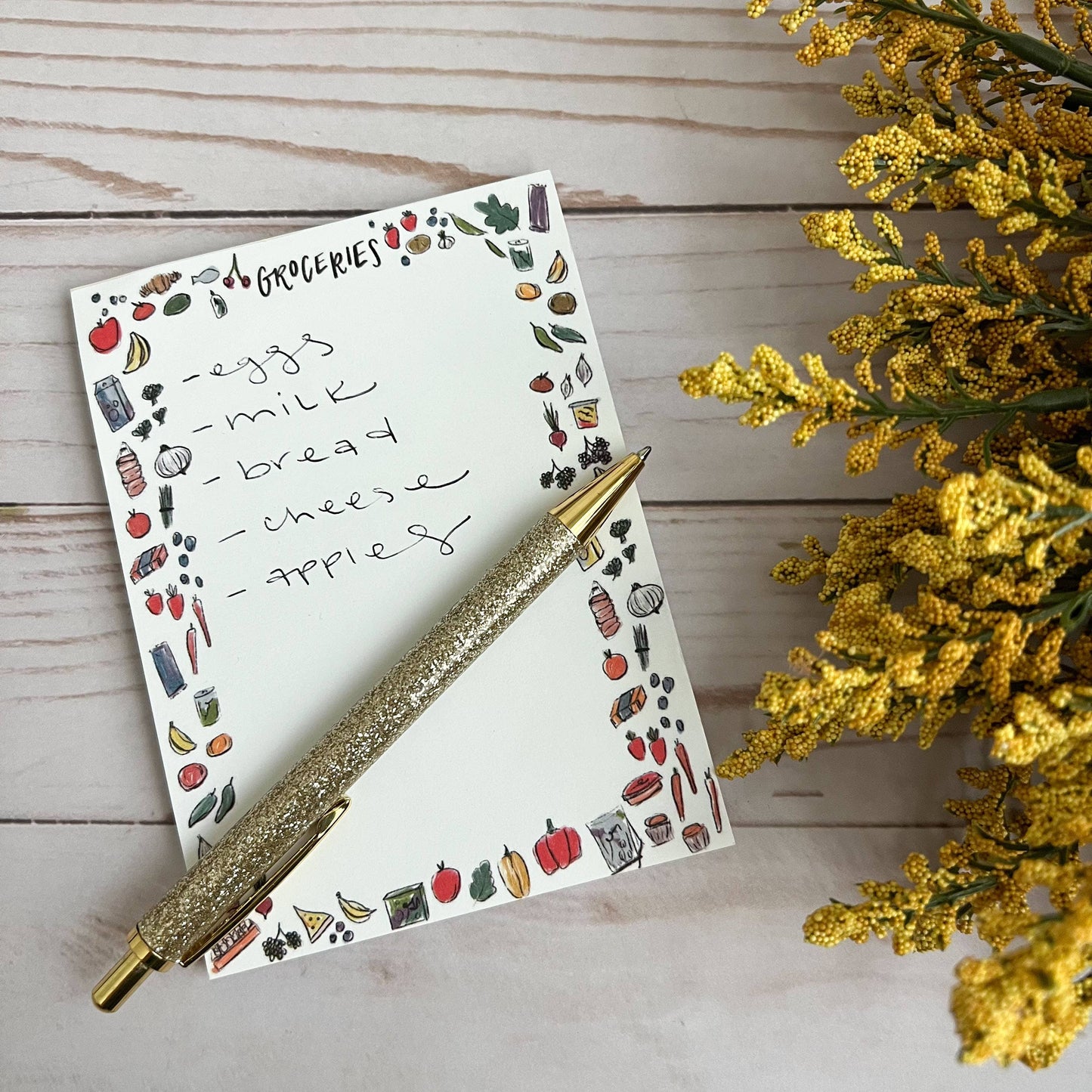 Grocery list notepad | Cute to do list notepad